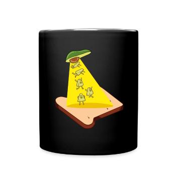 Avocado Toast - Tasse einfarbig - Schwarz - Vorne