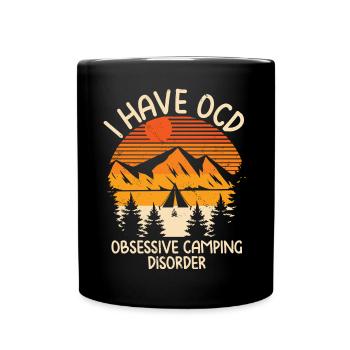 Camping - Mug uni - noir - Devant