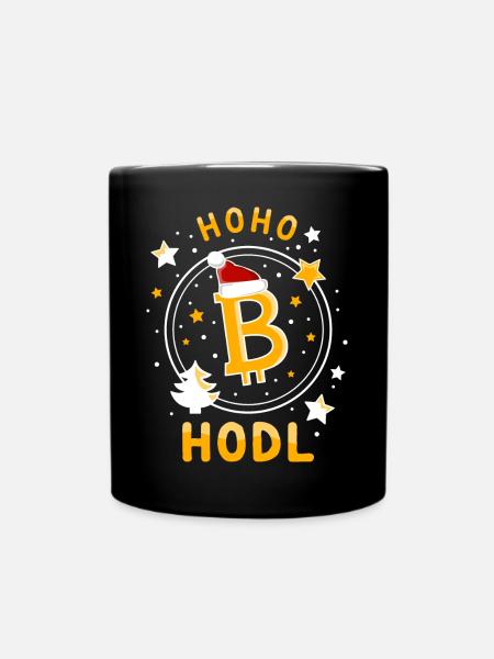 Bitcoin pour Noël Hoho Hodl BTC - Mug uni - noir
