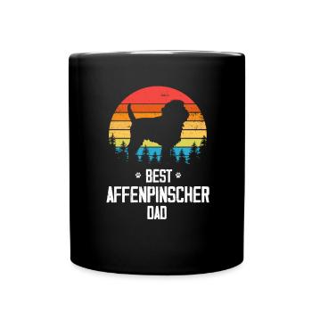 Père d’Affenpinscher - Mug uni - noir - Devant