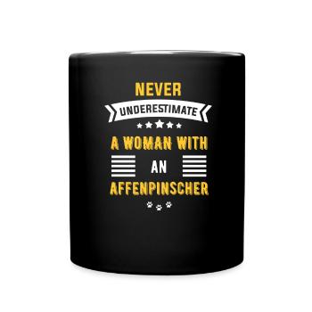 Affenpinscher dogs - Full Colour Mug - black - Front