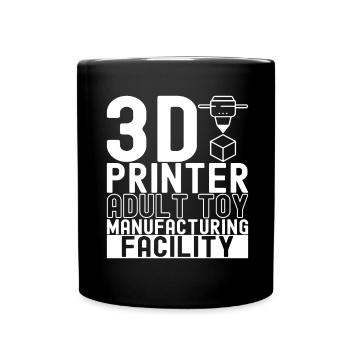 3D printing - Full Colour Mug - black - Front