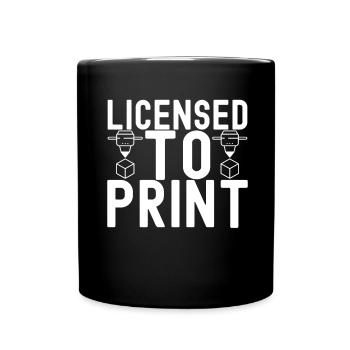 3D printing - Full Colour Mug - black - Front