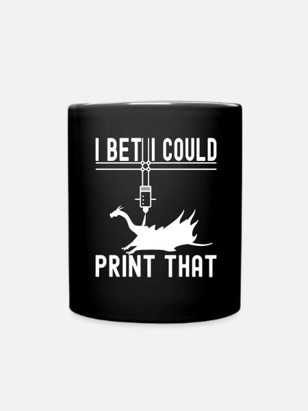 3 D Drucken - Tasse einfarbig - Schwarz