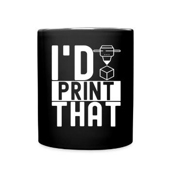 3D printing - Full Colour Mug - black - Front