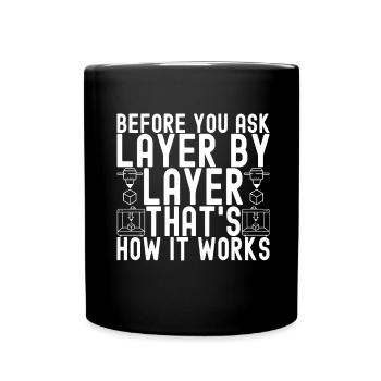 3D printing - Full Colour Mug - black - Front