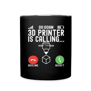 Impression 3D - Mug uni - noir - Devant