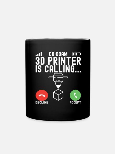 3 D Drucken - Tasse einfarbig - Schwarz