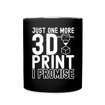3D Printing - Full Colour Mug - black - Front