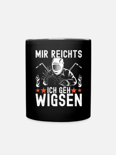 Schweißer Schweißen - Tasse einfarbig - Schwarz