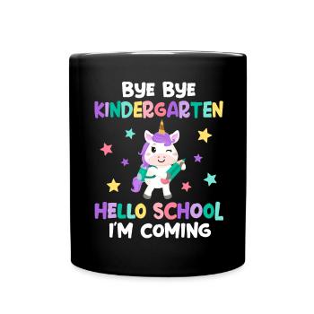 Schule 1. Klasse Einschulung - Tasse einfarbig - Schwarz - Vorne
