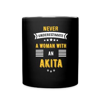 Akita - Mug uni - noir - Devant