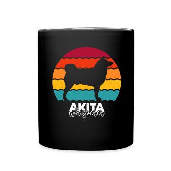 Akita - Tasse einfarbig - Schwarz - Vorne