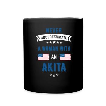 Akita - Mug uni - noir - Devant