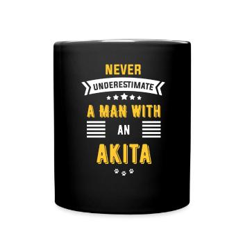 Akita - Mug uni - noir - Devant