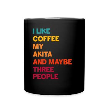 Akita - Mug uni - noir - Devant