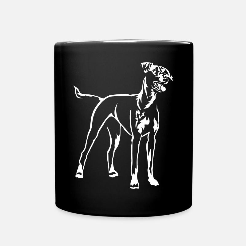 Deutscher Pinscher "Black Edition" - Tasse einfarbig - Schwarz