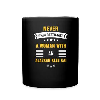 Alaskan Klee Kai - Tasse einfarbig - Schwarz - Vorne