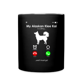 Alaskan Klee Kai - Tasse einfarbig - Schwarz - Vorne