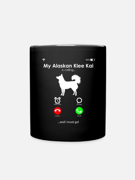 Alaskan Klee Kai - Tasse einfarbig - Schwarz