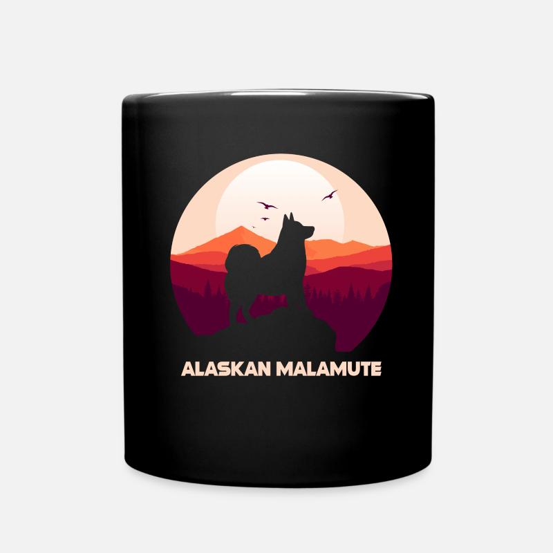 Chien Malamute d’Alaska - Mug uni - noir