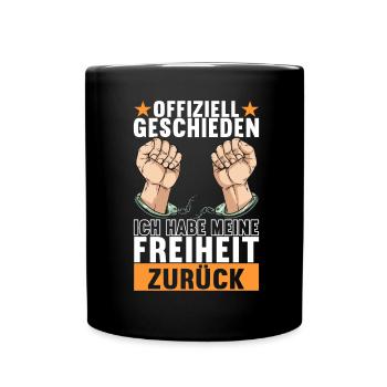 Geschieden Scheidung - Tasse einfarbig - Schwarz - Vorne