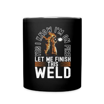 Soudage par soudeur - Mug uni - noir - Devant