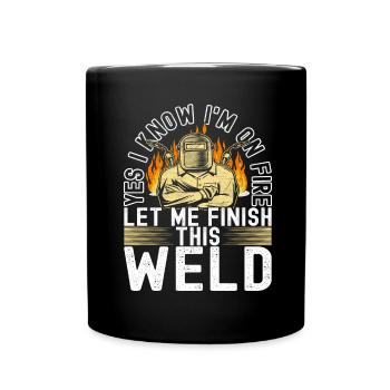 Soudage par soudeur - Mug uni - noir - Devant