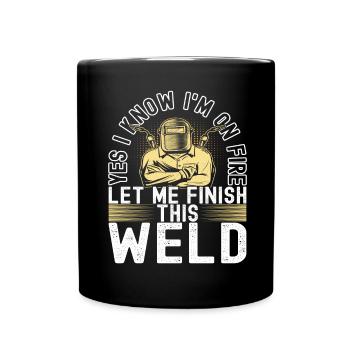 Soudage par soudeur - Mug uni - noir - Devant