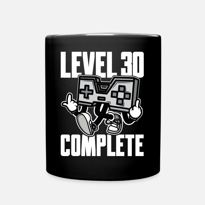 Level 30 Complete Geburtstagsgeschenk 30 Jahre - Tasse einfarbig - Schwarz