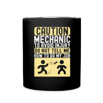 Mécanicien automobile Technicien en mécatronique - Mug uni - noir - Devant