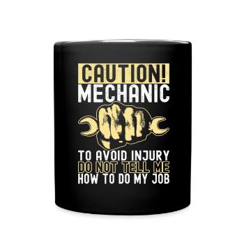 Mécanicien automobile Technicien en mécatronique - Mug uni - noir - Devant