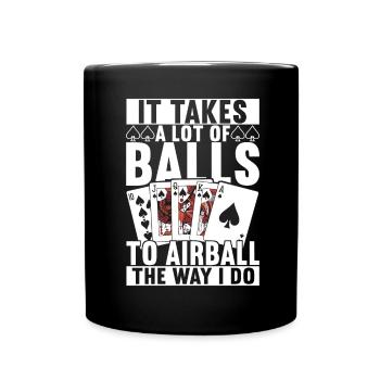Poker Poker Player Casino - Full Colour Mug - black - Front