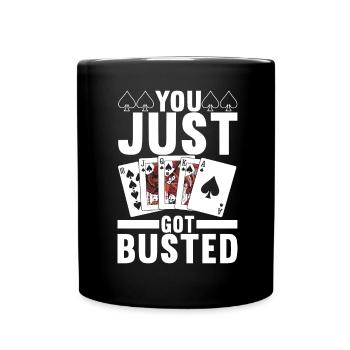 Poker Poker Player Casino - Full Colour Mug - black - Front