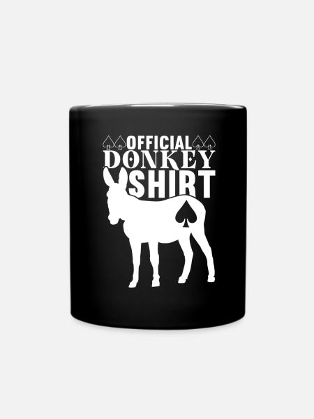 Poker Pokerspieler Casino - Tasse einfarbig - Schwarz