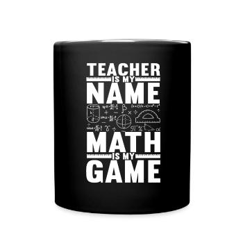 Math Teacher - Full Colour Mug - black - Front