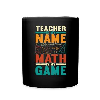Math Teacher - Full Colour Mug - black - Front