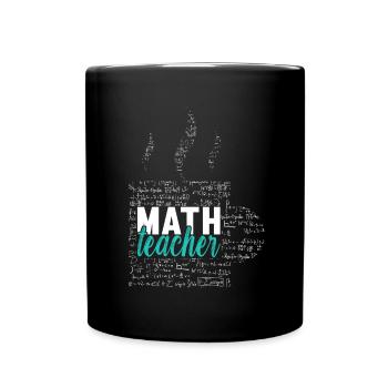 Math Teacher - Full Colour Mug - black - Front