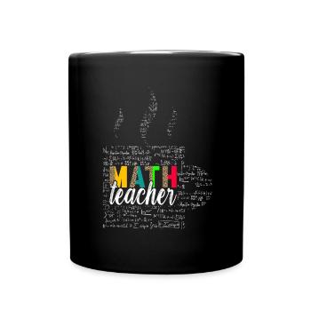 Math Teacher - Full Colour Mug - black - Front
