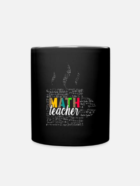 Mathe Mathelehrer - Tasse einfarbig - Schwarz
