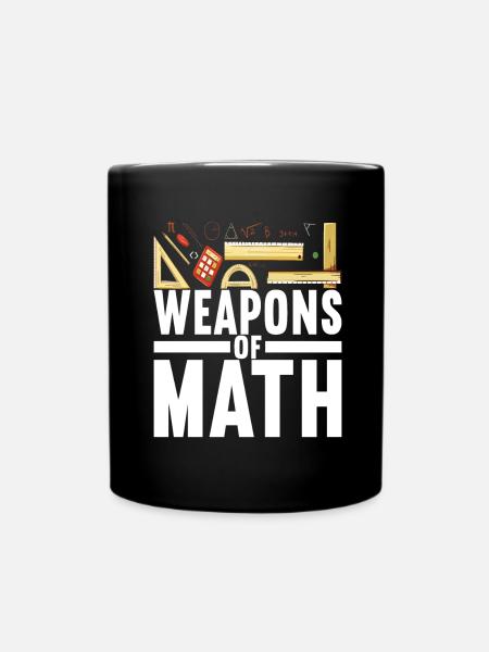 Mathe Mathelehrer - Tasse einfarbig - Schwarz