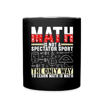 Mathe Mathelehrer - Tasse einfarbig - Schwarz - Vorne