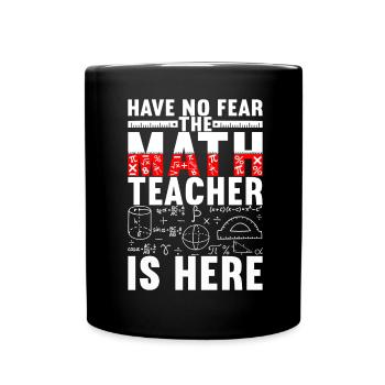 Mathe Mathelehrer - Tasse einfarbig - Schwarz - Vorne
