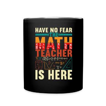 Mathe Mathelehrer - Tasse einfarbig - Schwarz - Vorne