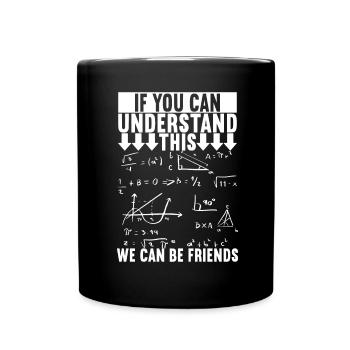 Professeur de mathématiques - Mug uni - noir - Devant