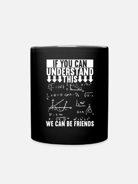 Math Math Teacher - Full Colour Mug - black