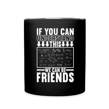 Professeur de mathématiques - Mug uni - noir - Devant