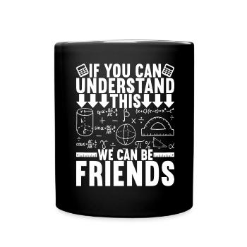 Professeur de mathématiques - Mug uni - noir - Devant