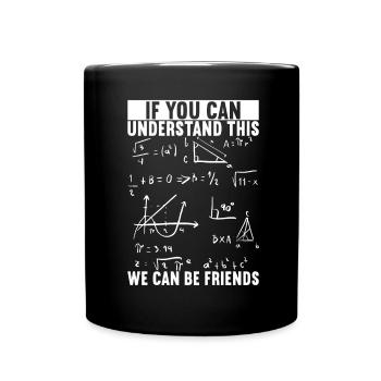 Math Teacher - Full Colour Mug - black - Front