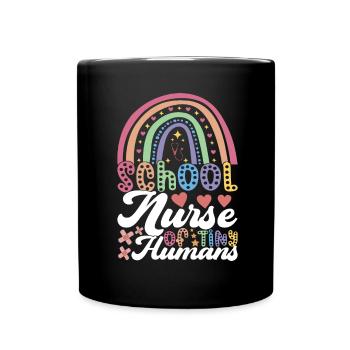 Infirmière soignante - Mug uni - noir - Devant